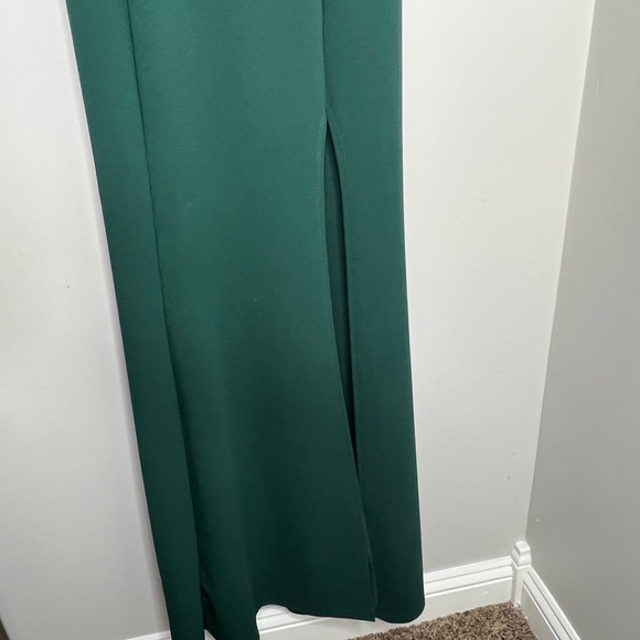Windsor green dress, off the shoulder floor length high split maxi wedding prom - Picture 9 of 11